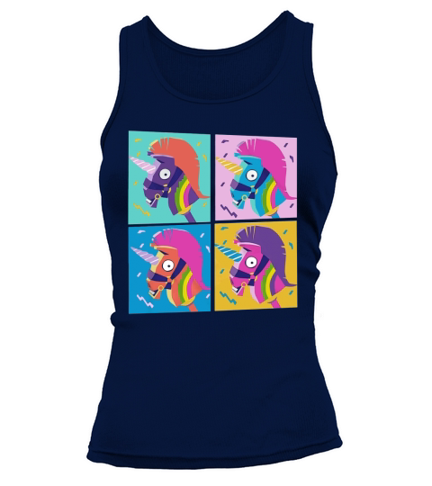 Fortnite Unicorn Llama Rainbow Tank top Woman