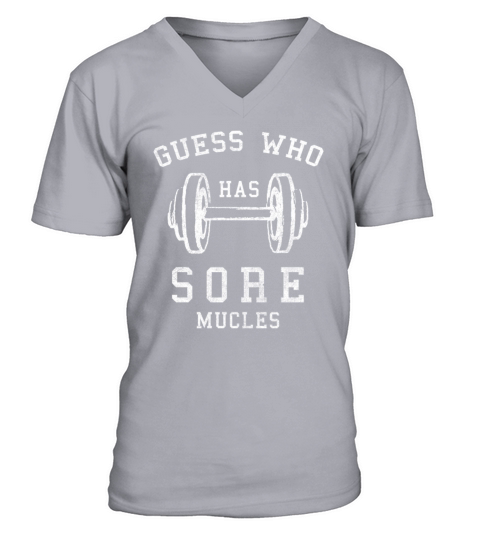 who has sore muscles gift idea sporty people Men's V-Neck T-shirt