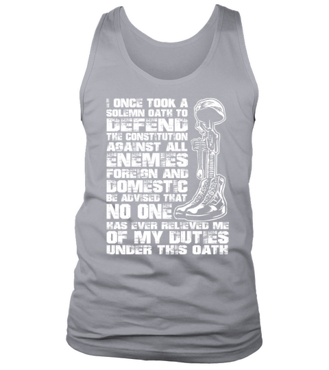 I Once Took A Solemn Oath To Defend The Constitution Tank Top Unisex