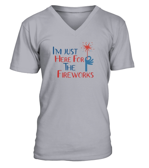 4th of July Fireworks Men's V-Neck T-shirt