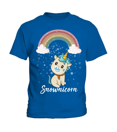 Snownicorn Just A Kid Who Loves Unicorn Kids T-Shirt
