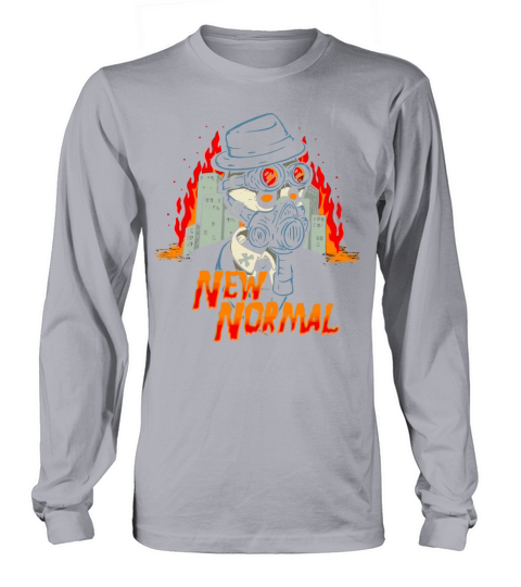 Horror Art Zombie Apocalypse New Normal Psychobill Men's Long Sleeve