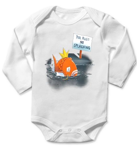 POOL RULES NO SPLASHING - Mens Premium T-Shirt Long Sleeve Baby One-Piece