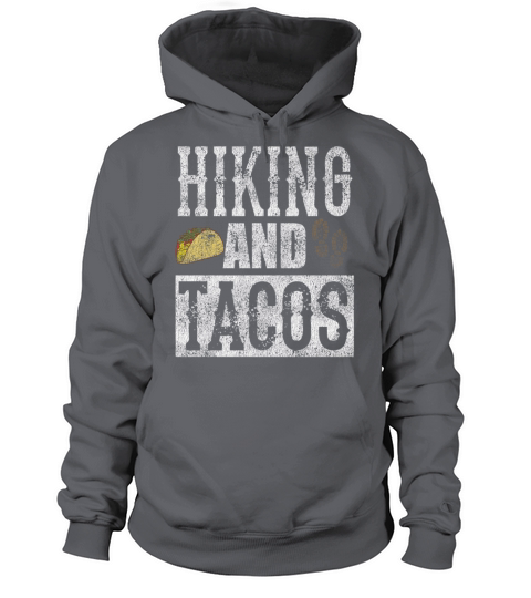 Hiking and Tacos Funny Taco Distressed T-Shirt Women's Hoodie