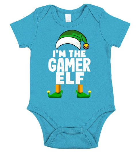 Im the gamer elf for christmas time Short Sleeve Baby One-Piece