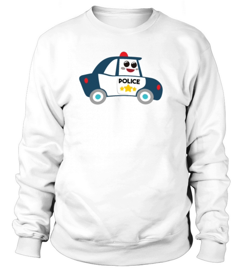 Police Car T-Shirt Police Kids Shirt Women's Sweatshirt