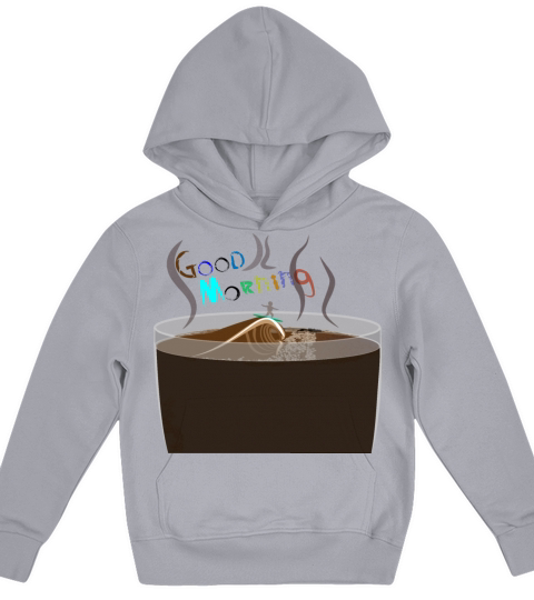Surfing Coffee Kids Hoodie