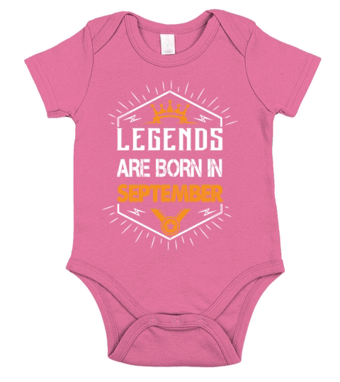Legends are born in September Short Sleeve Baby One-Piece