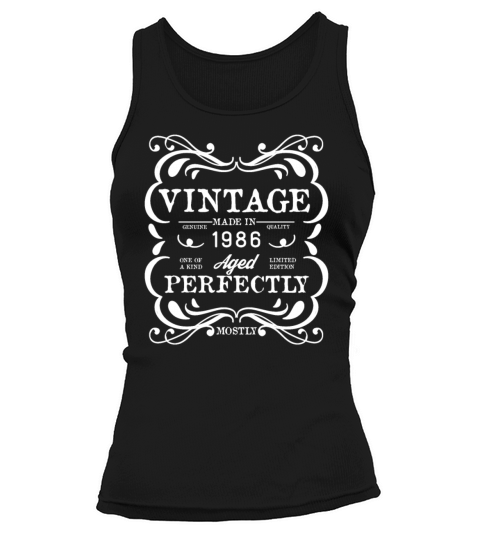 1986 Vintage born in Retro age Birthday gift idea Women's Tank Top
