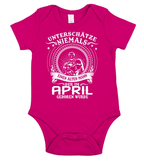 BESTEN WERDEN IM APRIL GEBOREN Short Sleeve Baby One-Piece