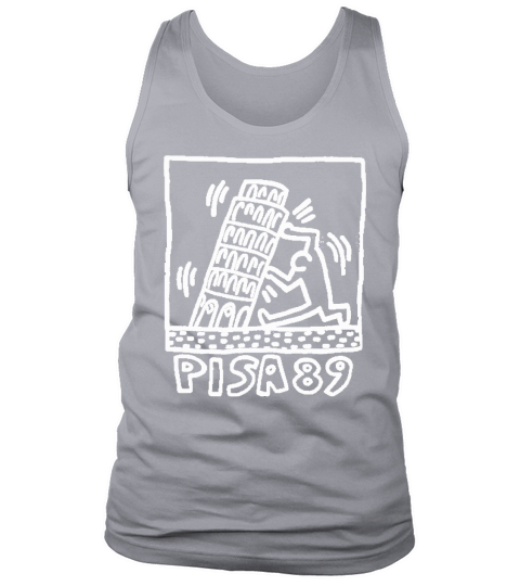 Keith Haring and  street art pisa 1989 Tank Top Unisex