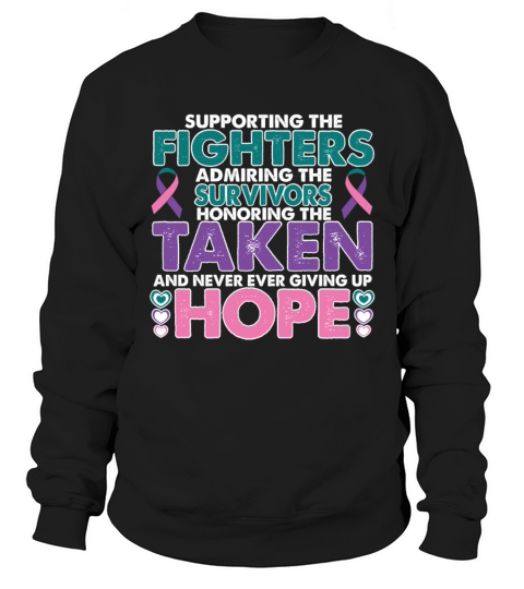 Thyroid cancer Awareness Survivor Support Warrior Men's Sweatshirt