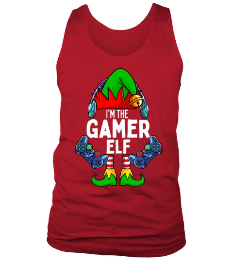 Gamer Elf Matching Family Christmas Men's Tank Top