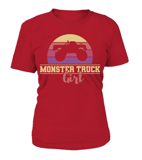Retro Vintage Monster Truck Girl Women's T-Shirt