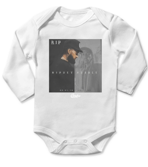 Rip Nipsey Hussle Crenshaw Long Sleeve Baby One-Piece