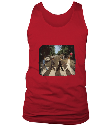 Horror film characters walking Abbey Road shirt Tank Top Unisex