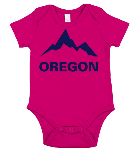 Oregon Mountains Short Sleeve Baby One-Piece