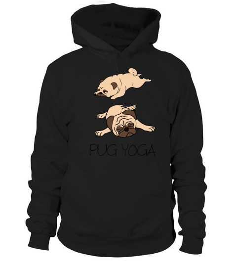 pug yoga Women's Hoodie