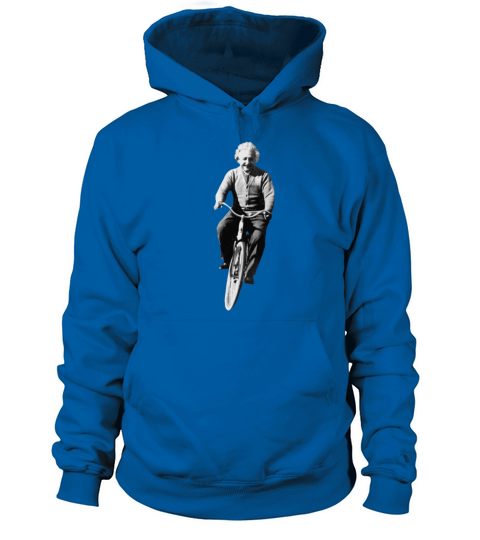 Albert Einstein on a Bike Women's Hoodie