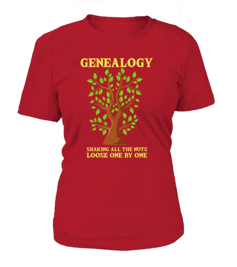Genealogist Gifts Geneology Family Tree T-Shirt Woman