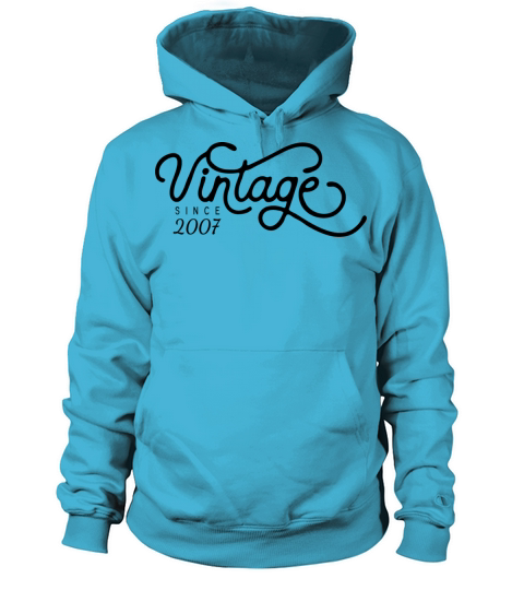 Vintage Since 2007 Birthday Gift Women's Hoodie