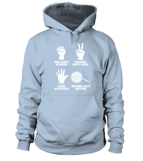 Knitting Rock Paper Nothing Beats Women's Hoodie