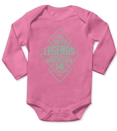 Cool gifts for 50th birthday born in 1972 Long Sleeve Baby One-Piece