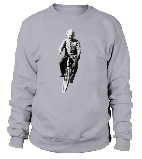 Albert Einstein on a Bike Women's Sweatshirt