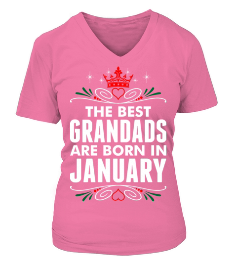 The Best Grandads Are Born In January Women's V-Neck T-shirt