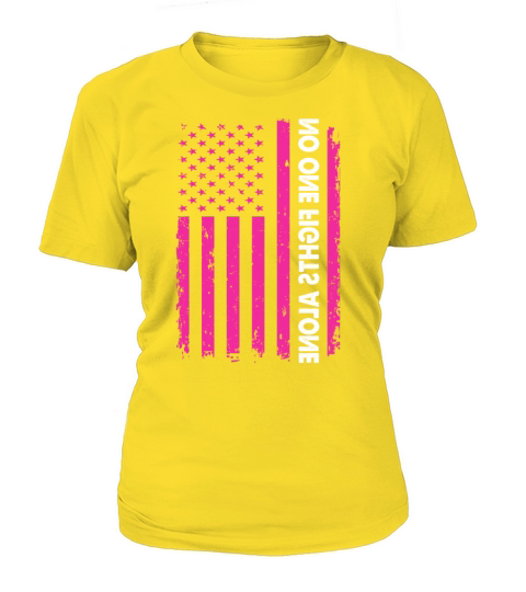 No One Fights Alone Breast Cancer Survivor Women's T-Shirt
