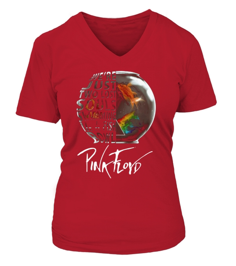 Pink Floyd Were Just Two lost Soul Swimming In The Fish Bowl V-neck T-Shirt Woman