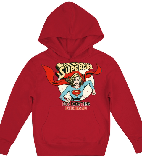 DC Comics Supergirl Better Than You Kids Hoodie