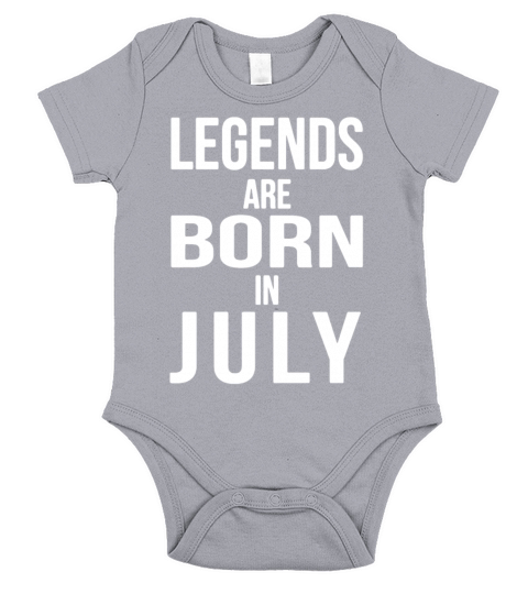 Born in July Shirt Short Sleeve Baby One-Piece