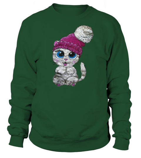 Kitty cat art by Ksenia Gladisheva Women's Sweatshirt