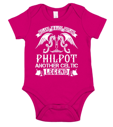 PHILPOT Shirts - Ireland Wales Scotland PHILPOT Another Celtic Legend Name Shirts Short Sleeve Baby One-Piece