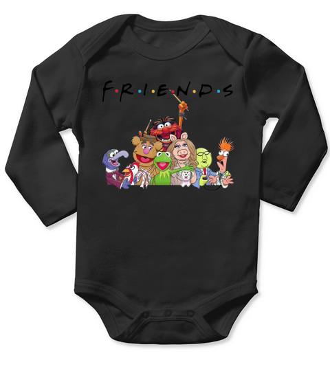 friends muppet art Long Sleeve Baby One-Piece