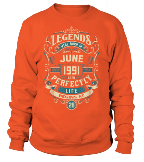 Retro Vintage June 1991 birthday Women's Sweatshirt