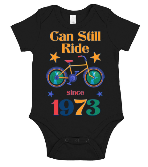 Bike in the city 1973 Short Sleeve Baby One-Piece