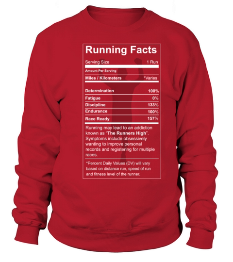 Running - All running facts awesome t-shirt Women's Sweatshirt