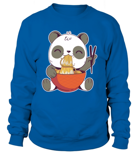 Kawaii Neko Ramen Cute Ramen Panda Japanese Noodle Women's Sweatshirt