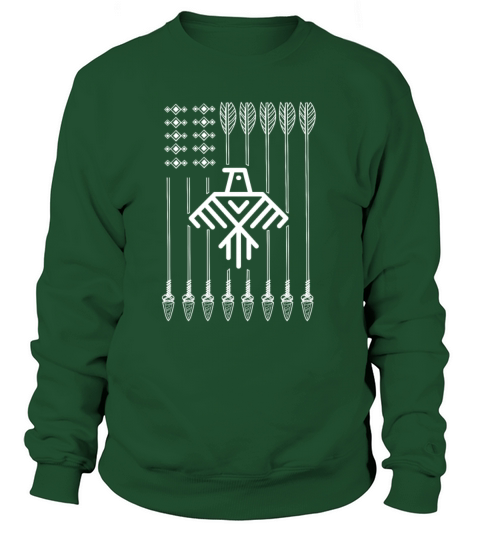 Native American Design With Arrow Flag Women's Sweatshirt