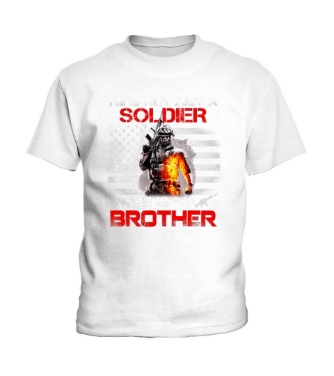 My Brother Is A Soldier Proud Army Sister Kids T-Shirt