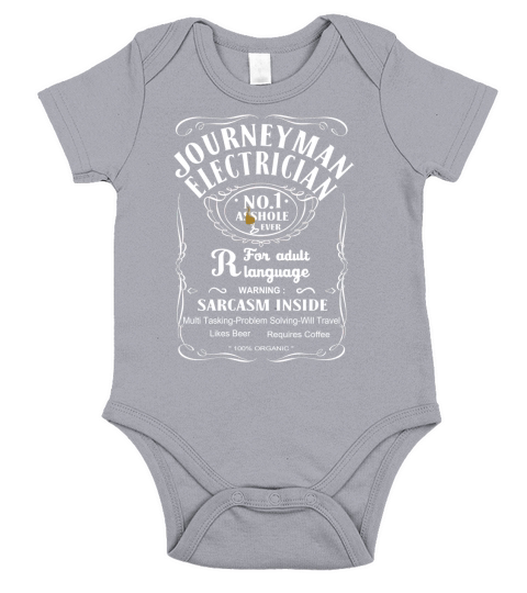 JOURNEYMAN ELECTRICIAN Multi Wishkey Short Sleeve Baby One-Piece