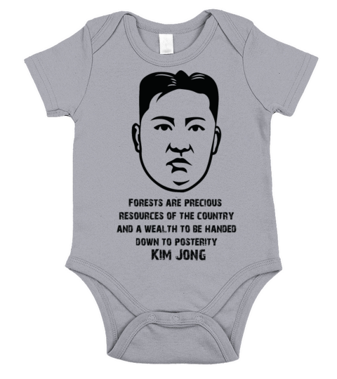Kim Jong Un T-Shirt Design Supreme Leader of North Short Sleeve Baby One-Piece