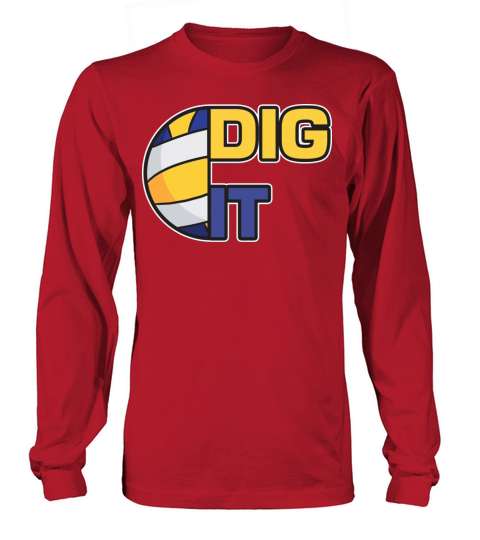 Dig It Funny Volleyball Setter Teen Sports Instruc Women's Long Sleeve