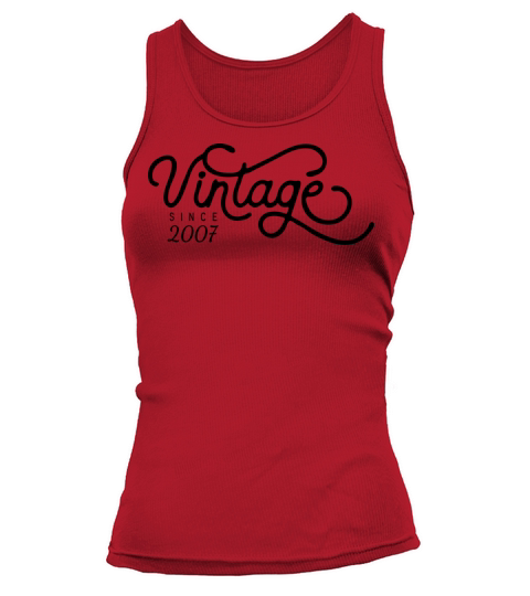 Vintage Since 2007 Birthday Gift Women's Tank Top