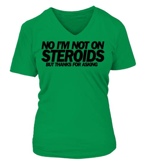 steroids Women's V-Neck T-shirt