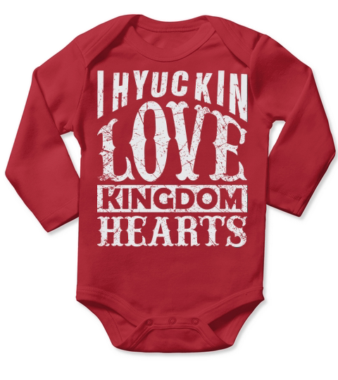 I Hyuckin Love Kingdom Hearts Long Sleeve Baby One-Piece
