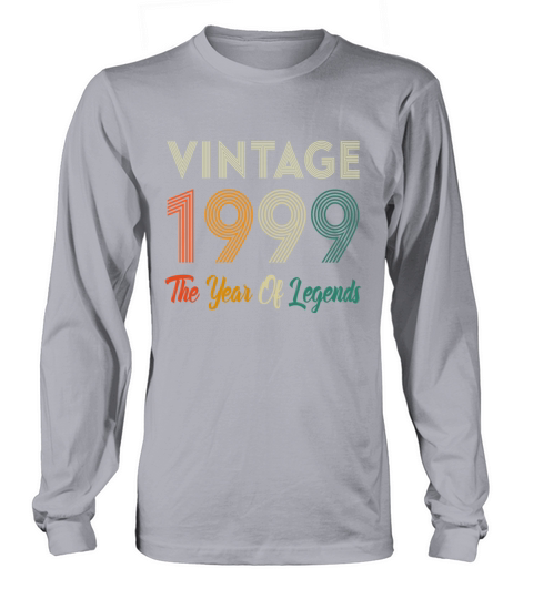 21st Birthday Gift - Vintage 1999 Retro Bday 21 Ye Men's Long Sleeve