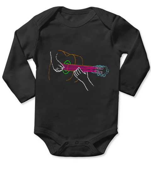 guitar musical instrument band Long Sleeve Baby One-Piece